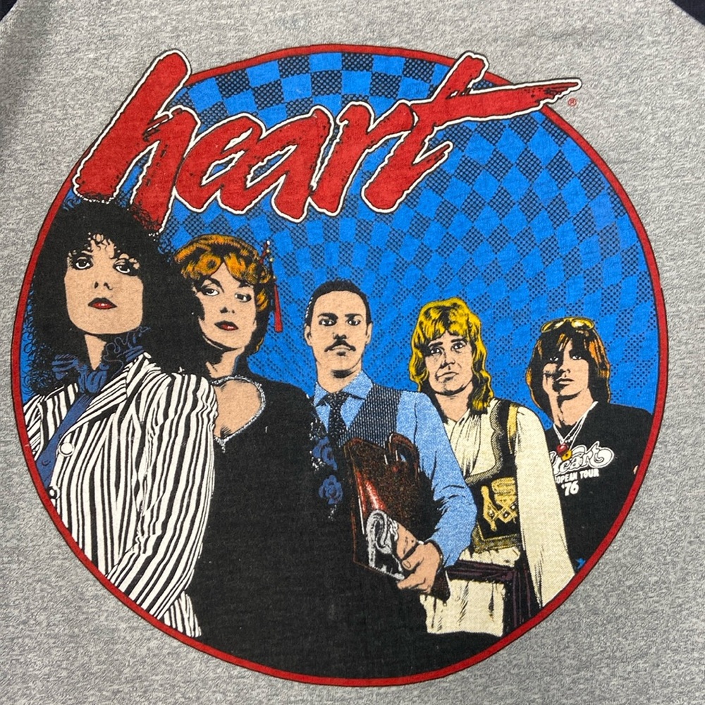 1981 Heart Summer Concert Tour Quarter Sleeve Shirt - XL
